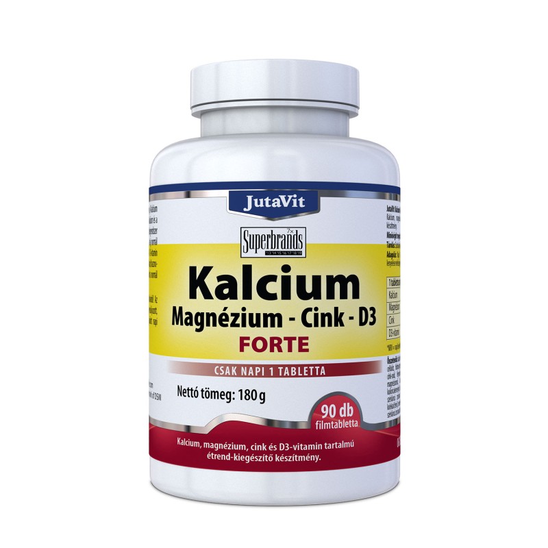 Calciu Magneziu Zinc Forte 90buc JUTAVIT