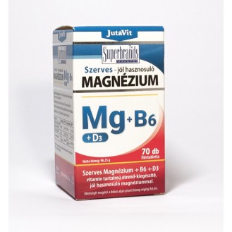 Magneziu Organic MG+B6+D3 70tb JUTAVIT