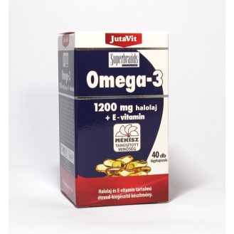 Omega 3 Ulei De Peste Vitamina E 1200mg 40tb JUTAVIT